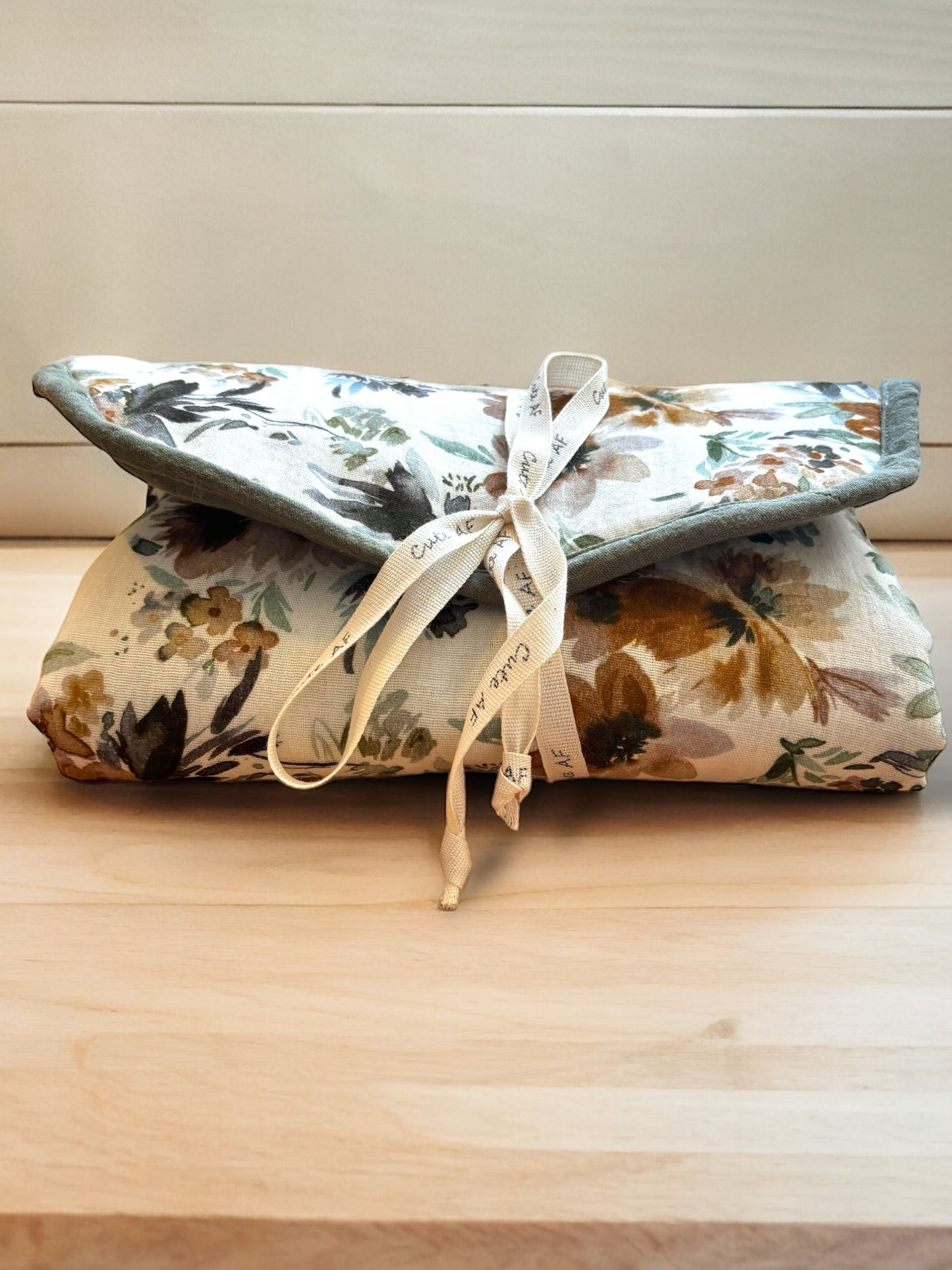 Organic cotton baby changing mat