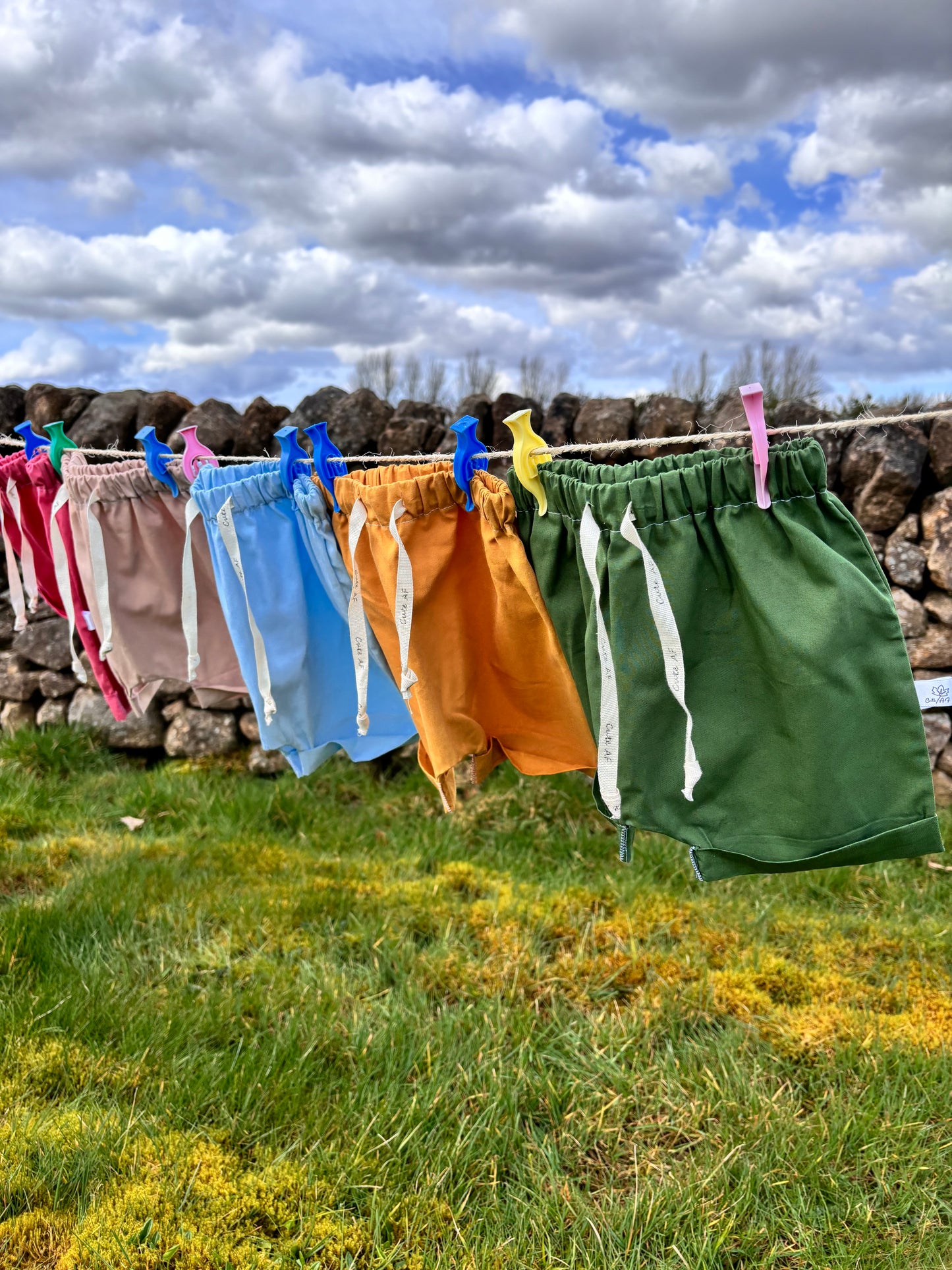 Organic cotton baby shorts