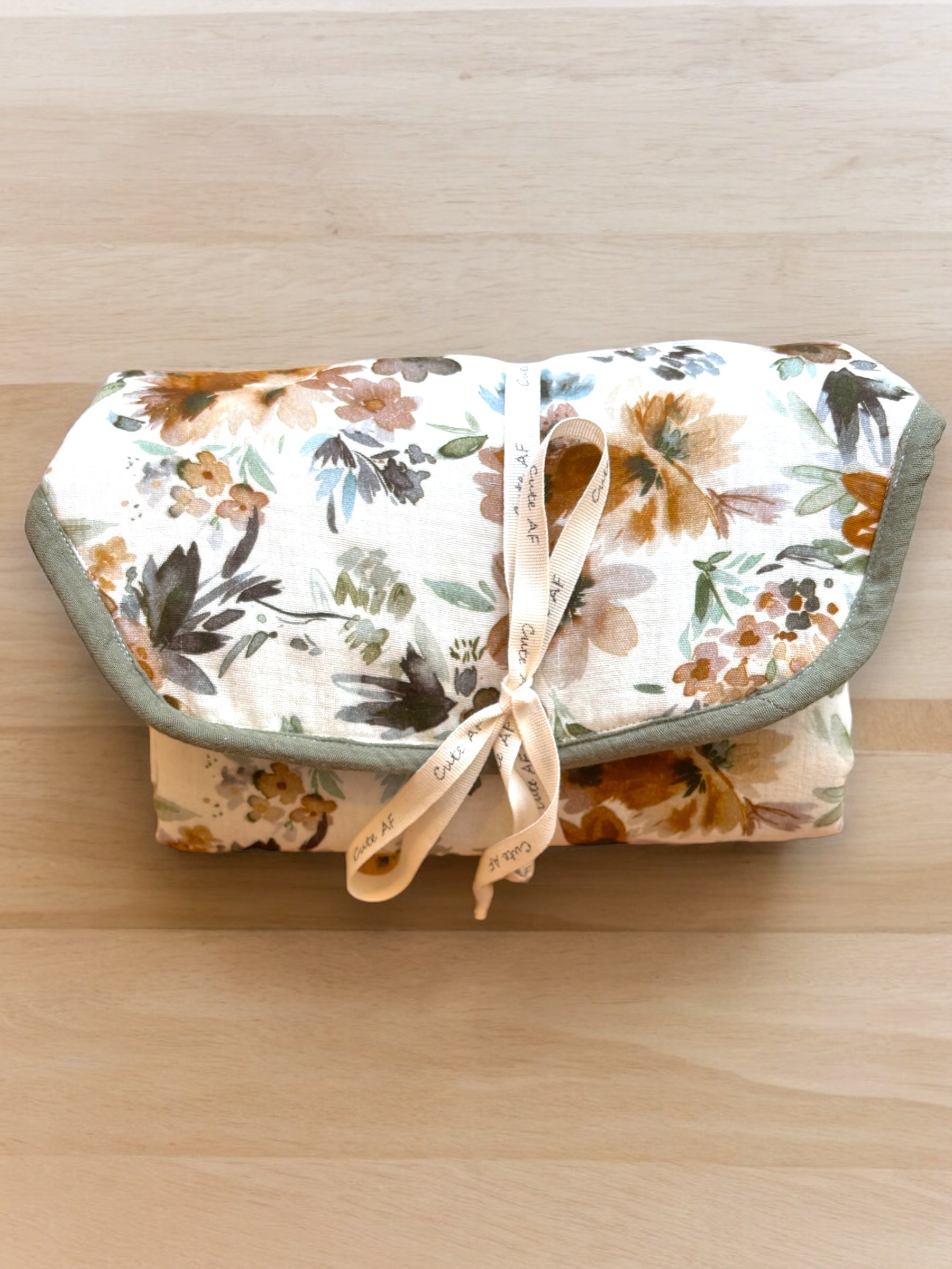 Organic cotton baby changing mat