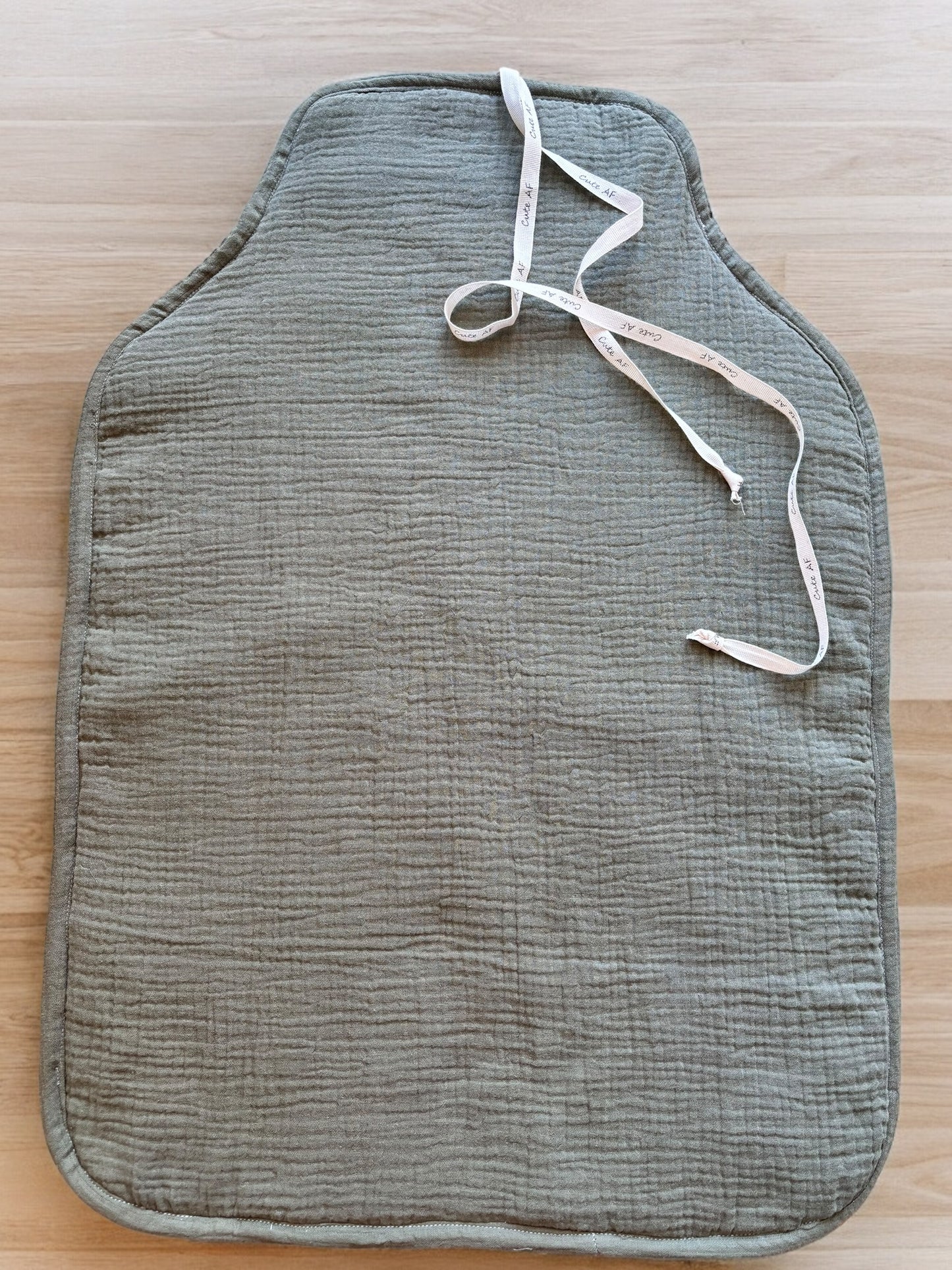 Organic cotton baby changing mat