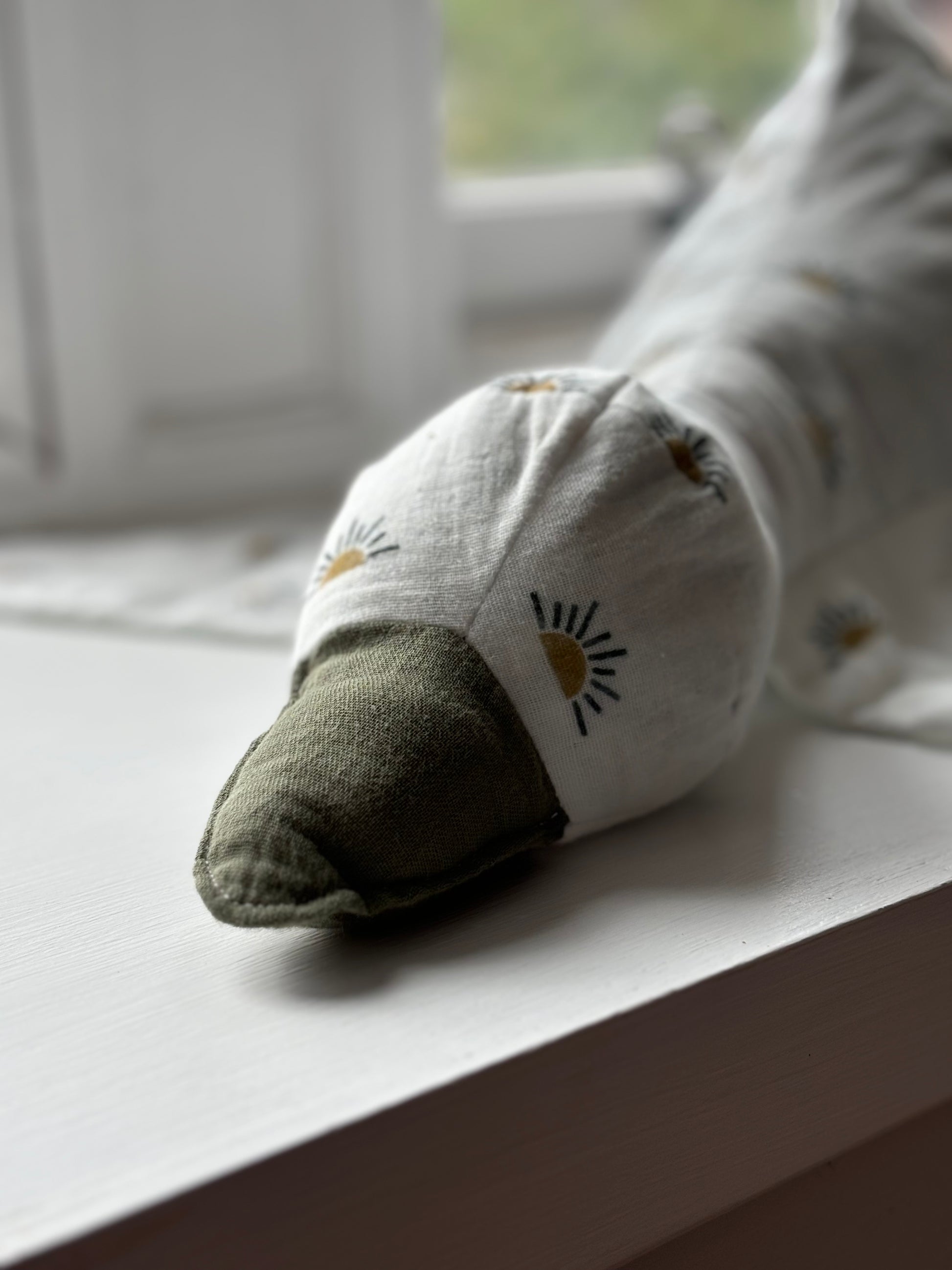 Organic cotton baby toy goose