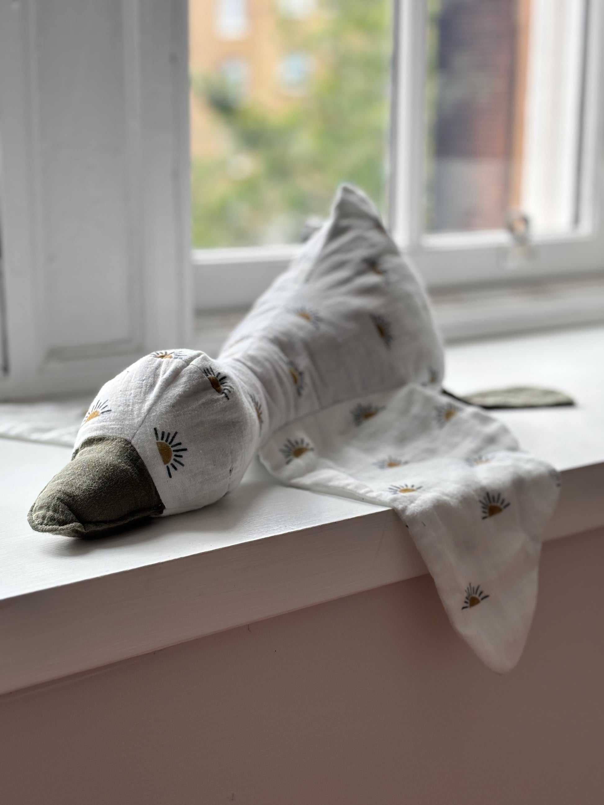 Organic cotton baby toy goose