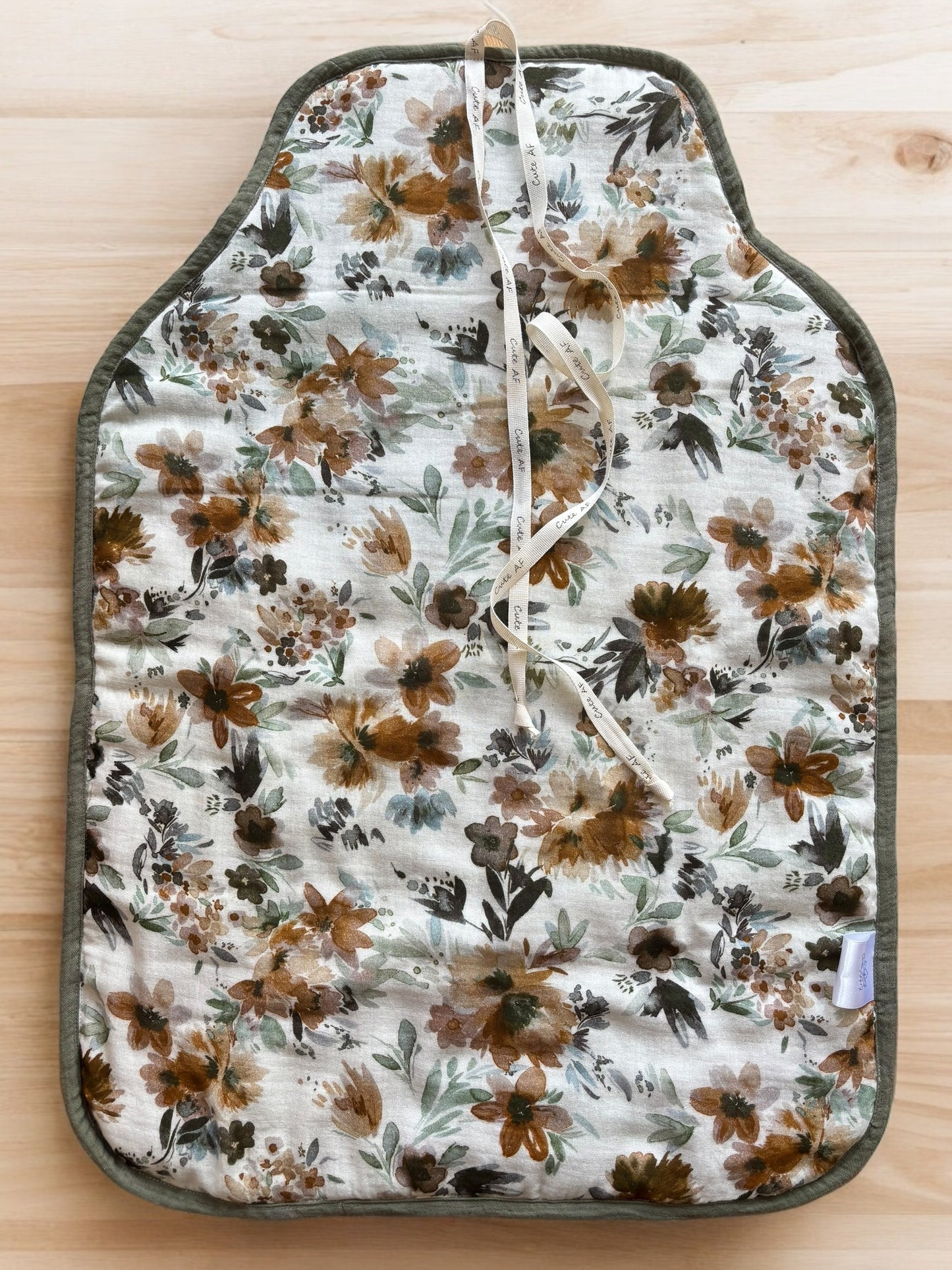 Organic cotton baby changing mat