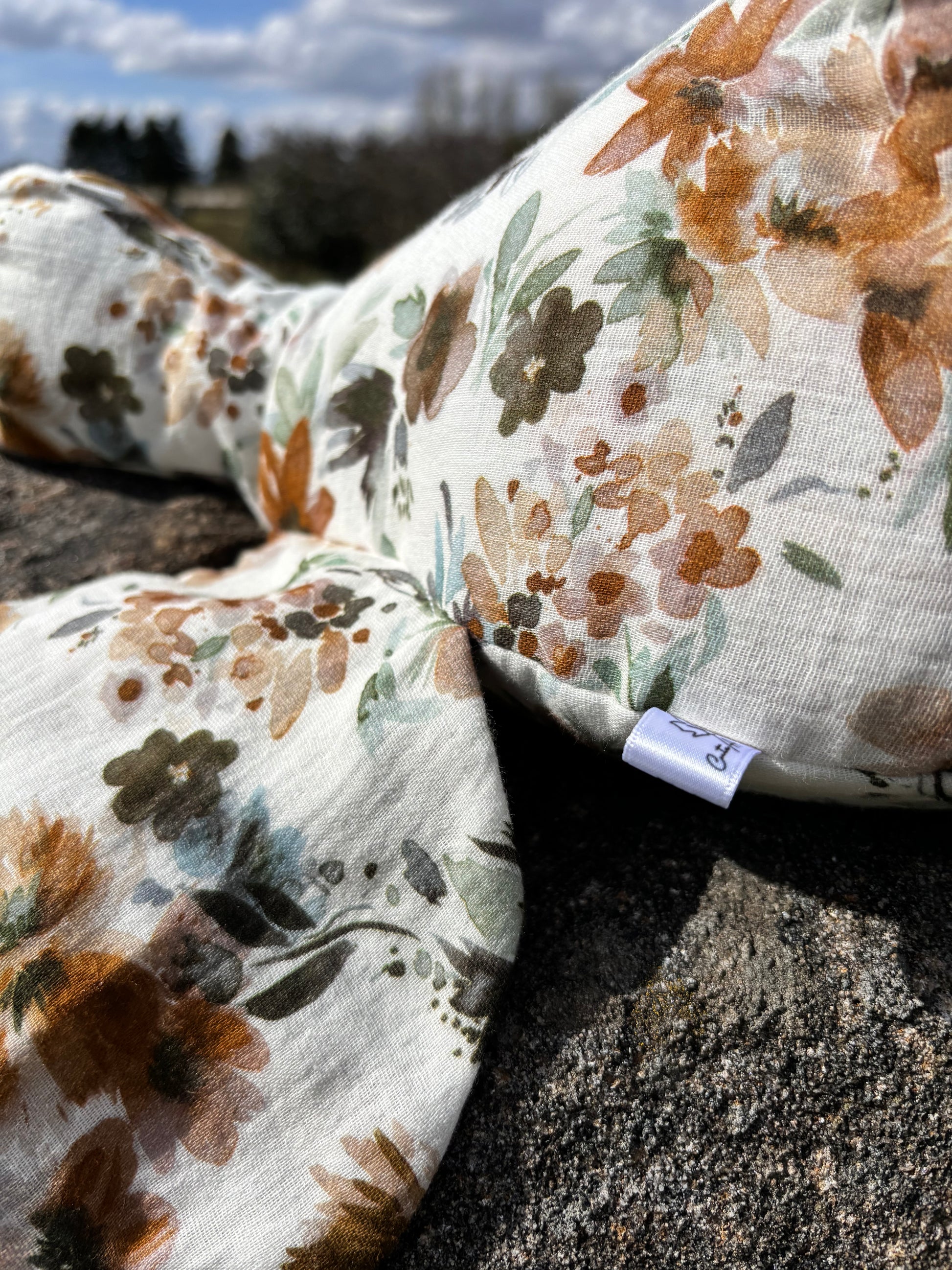 Organic cotton baby toy goose