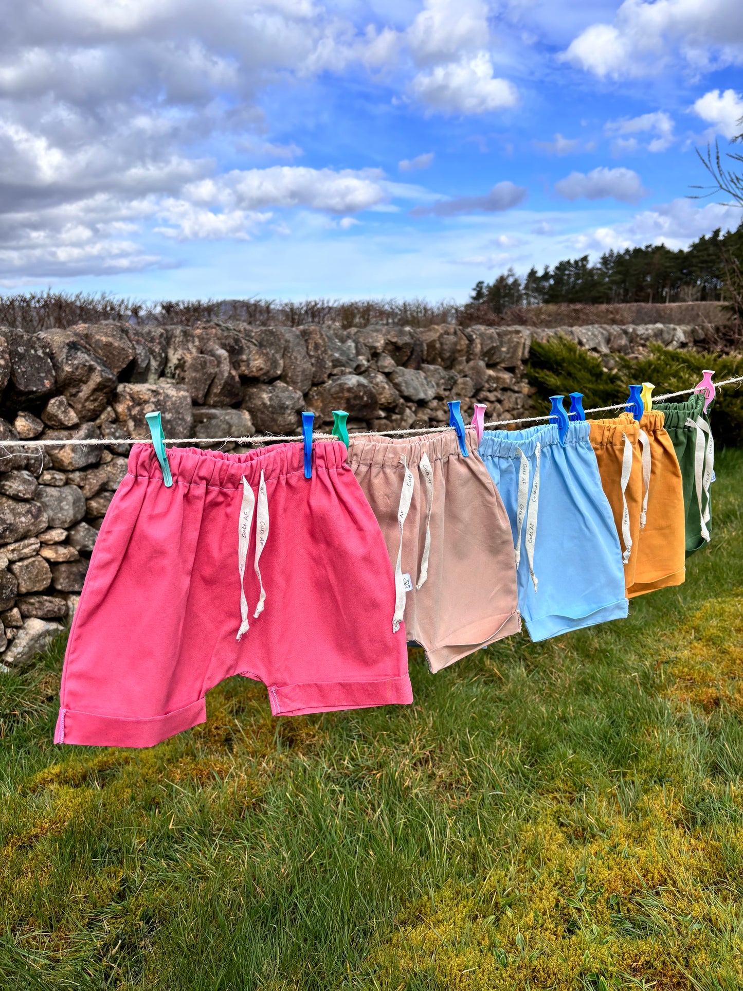 Organic cotton baby shorts