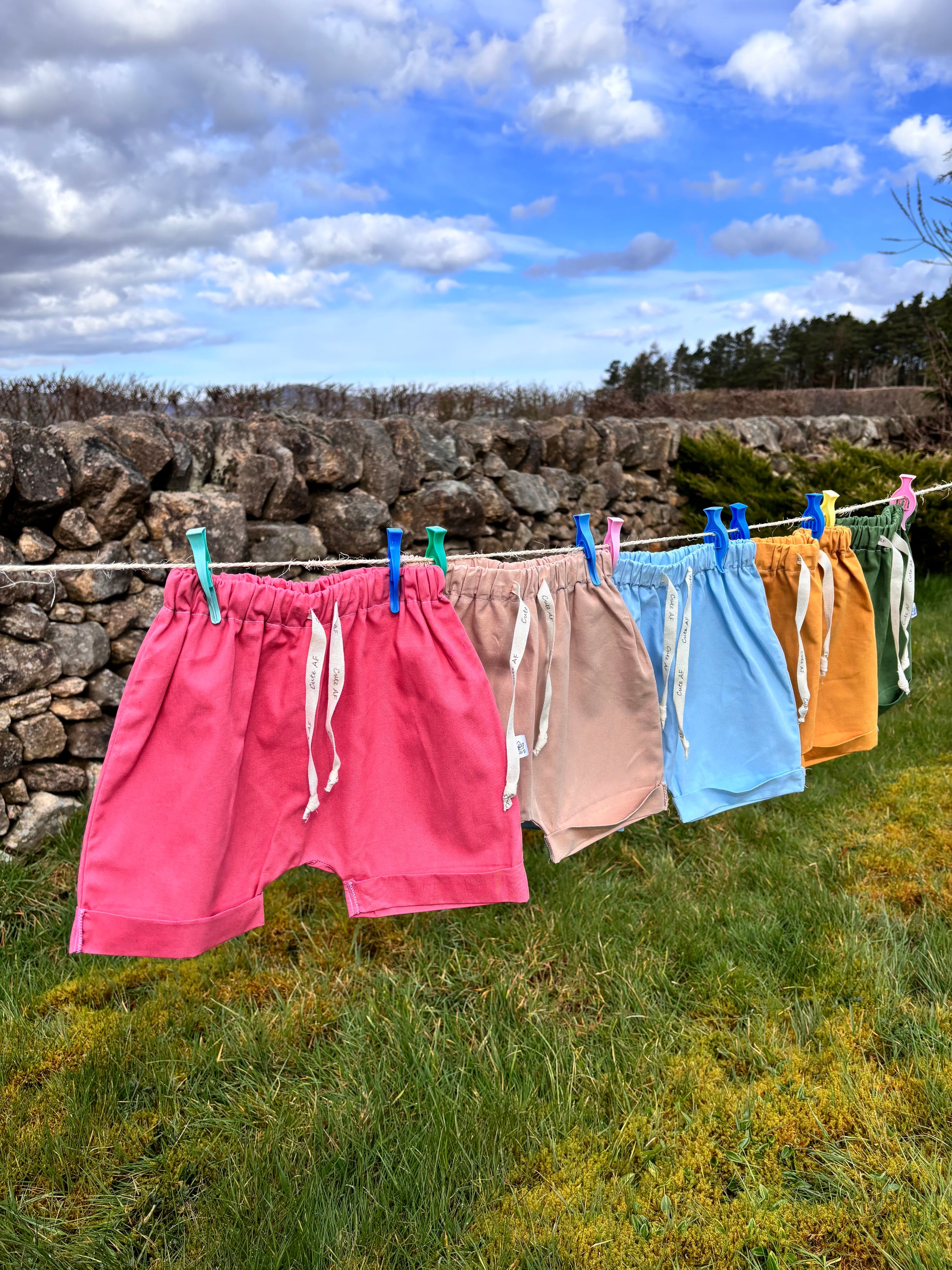 Organic cotton baby shorts