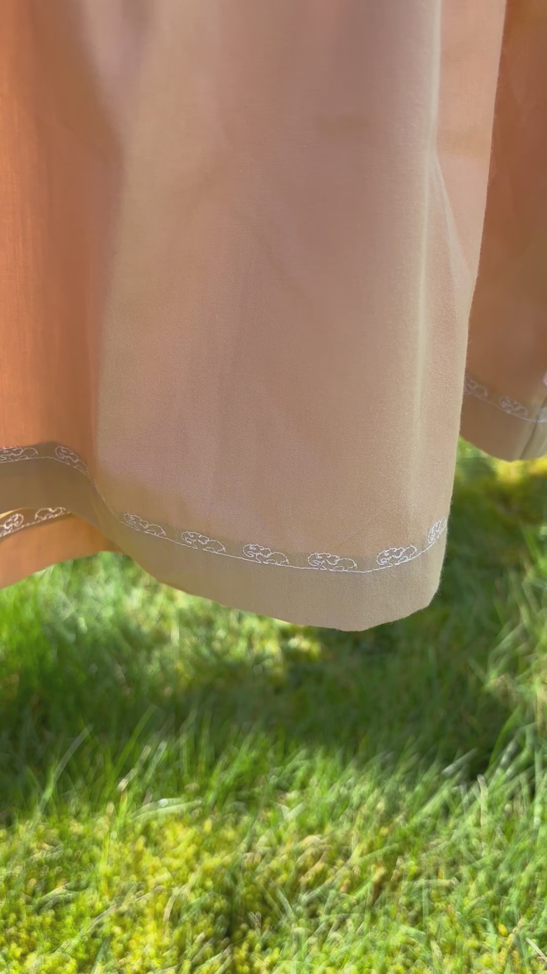 Organic cotton baby top beige